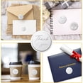 thumbnail image 4 of 100Pcs 1.5" Silver Foil Stickers Thank You Self Adhesive Labels Round Embossed Foil Seals Heart Envelope Seal Metallic Stamp for Wedding Present Decoration Graduation Award Certificate, 4 of 9