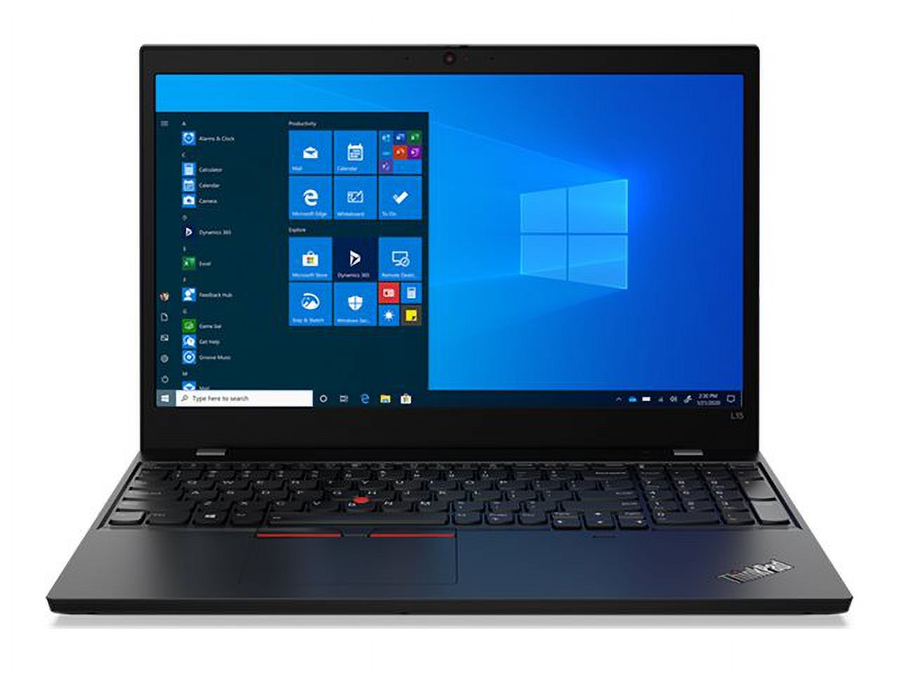Lenovo ThinkPad L15 Gen 1 20U3 - Intel Core i5 10210U / 1.6 GHz - Win 10 Pro 64-bit - UHD Graphics - 16 GB RAM - 256 GB SSD TCG Opal Encryption 2, NVMe - 15.6" IPS 1920 x 1080 (Full HD) - Wi-Fi 6 - black - kbd: US - image 3 of 12