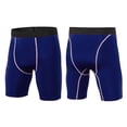 thumbnail image 4 of Bibifish Mens Sports Shorts Black High Waist 3D Pouch Compression shorts Stretchy Quick Dry Moisture Wicking Gym Workout Training Shorts, 4 of 4