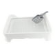 thumbnail image 1 of Bandeja para orinar de acero inoxidable para perros, extraíble, lavable, estructura estable, bandeja para orinar para perros pequeños y medianos, color blanco, 1 of 14