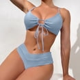 thumbnail image 4 of Babysbule Fashion Swimsuits for Women Fashion Women's Split Casual Cute Backless Split Beach Bikinis Set Swimsuit, 4 of 6