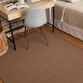Mainstays Titan Solid Indoor Living Room Area Rug, Pecan, 5' x 7