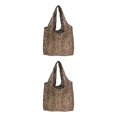 thumbnail image 4 of Jumpingount Bolsa de almacenamiento de gran capacidad, bolsas de compras, resistente, portátil, plegable, de poliéster, bolsa de regalo, Tipo 1 2piezas, 4 of 6