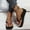 Orange, variant on High Heel Wedge Sandals for Women - Flip Flop Thong Platforms for Summer