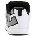 thumbnail image 3 of Dc Men's Court Graffik Se White / Heather Grey Ankle-High Leather Skateboarding Shoe - 11.5M, 3 of 6