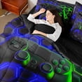 thumbnail image 4 of Castle Fairy Abstract Gamepads Bedding Comforter Set,Video Game Queen Bedding Sets, 4 of 8
