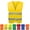 Yellow, variant on Mens Women High Visibility Reflective Vest Hi-vis Bright Color Construction Safety Vest,, Hi Vis Silver Strip,Work, Cycling, Runner, Surveyor, Volunteer, Crossing Guard, Road, Construction