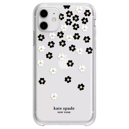 Kate Spade Protective Hardshell Case Scattered Flowers for iPhone 12 mini Cases Case Compatible with iPhone 12 mini