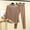 Khaki, variant on Winter Casual Pajama Suits For Women,Sleepwear Sets For Women Solid Color Mock Neck Long Sleeve Top And Pants Warm Velour Fabric Home Wear