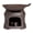 Brown, variant on PAMINGONO Teapot Tray Simple Non-Slip Bottom 1Set 3.7X3.7X3.4in
