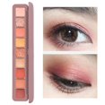thumbnail image 1 of de jos, 9 colores, natural para ojos, mezclable, profesion, portátil, de larga duración, a prueba de sudor, , Un color Yinane Paleta de sombras de ojos, 1 of 8