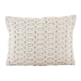 thumbnail image 5 of SARO 605.T1420B 14 x 20 in. Rectangle Smocked Design Cotton Down Filled Throw Pillow  Taupe, 5 of 5
