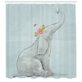 thumbnail image 3 of Ambesonne Animal Cartoon Shower Curtain, Mouse Friends, 69"Wx70"L, Multicolor, 3 of 3