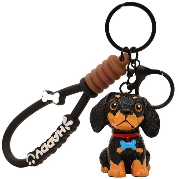 Dachshund Keyring Charm Dachshund Charm For Keychain Resin Dachshund Keyring Dog Lovers Backpack Pendant Stylish Dachshund Dog Charm For Keyrings, Bags