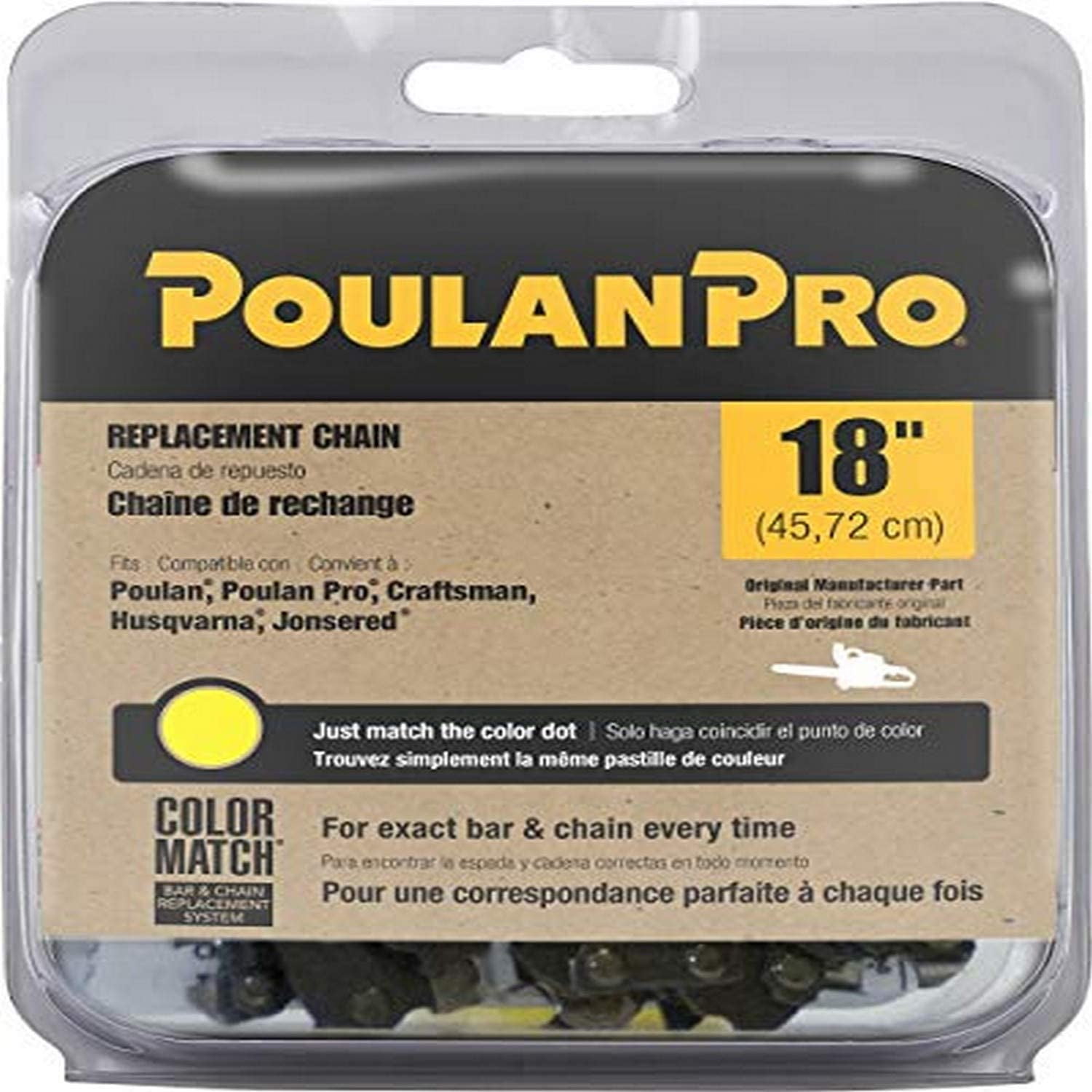 poulan/weed eater 051338 Poulan Pro, 18" Replacement Chain Saw Cutting