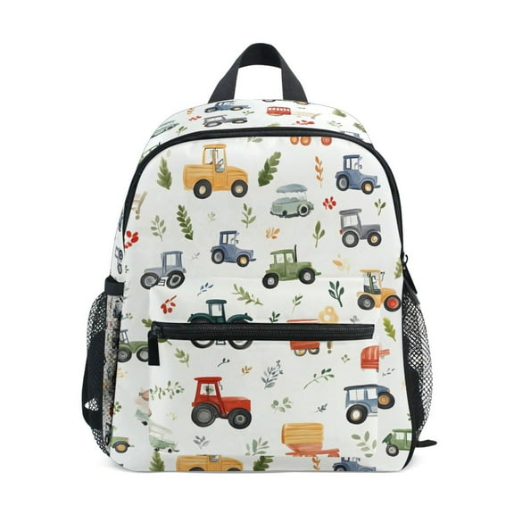 ALAZA Car Cartoon School Backpack Small Bookbag Mini Bags