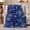 Snowflake Sky, variant on Blue Winter Village with Snowflakes and Houses, Cheerful Holiday Style for Winter Lovers, Cozy Cabin Snow Scene and Christmas Gift, Cozy Flannel Blanket for Family Room and Bedroom, Home Decor