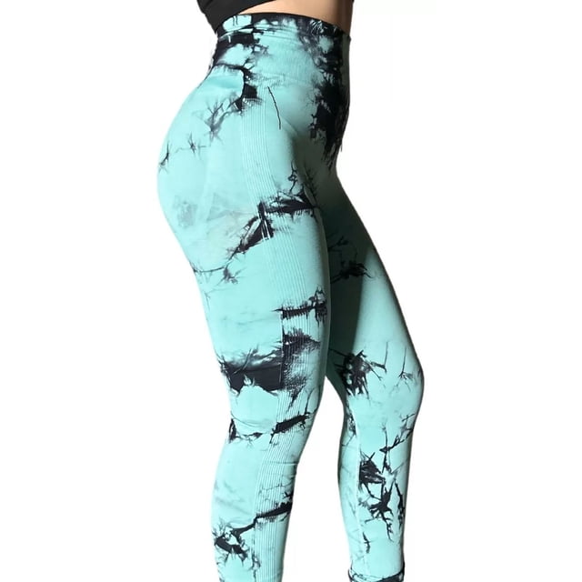Leggins Deportivo Juvenil Tie-dye Dama Con Push Up Gym