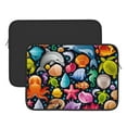 thumbnail image 2 of Pofeuu Underwater Diving Animals Print Laptop Carrying Case,13-15-Inch Laptop and Tablet, Sleek Design, Durable and Water-Repellent Fabric, Business Casual or School-15 inch, 2 of 8