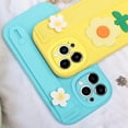 thumbnail image 5 of Compatible with iPhone 13 Pro Max Flower Wrist Strap Case Cute 3D Floral Wristband Kickstand Cover Fashion Luxury Design Camera Lens Protection Shockproof Protective for Women Girls Girly, 5 of 13