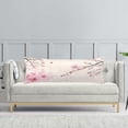 thumbnail image 6 of Cherry Blossoms Body Pillow Cover Pink Flowers Cherry Blossom Cushion Long Pillowcase with Zipper Floral Pillow Covers Decorative Soft Large Bedding Pillow Cases for Couch 20"x54", 6 of 6
