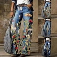 thumbnail image 7 of PFRNLF Women's Wide Leg Jeans 90s Trendy Lightweight Straight Leg Loose Denim Pants, 7 of 7