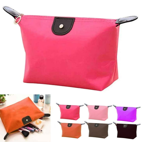Small Makeup Bag Purse Travel Cosmetic Bag Makeup Portable Zipper Pouch Women