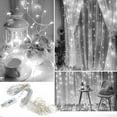 thumbnail image 4 of LED String Light, 100LED USB Télécommande Fil de Cuivre Chaîne Lumière 8 Modes pour Mariage Décoration Rideau Lampe 3x1m(White), 4 of 12