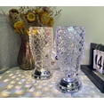 thumbnail image 6 of LINLIN Crystal Table Lamp, Bedside Lamps with Touching Control, 3 Lighting Colors Brightness Adjustable USB Rechargeable Crystal Decorative Nights Lamp, 6 of 7