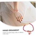 thumbnail image 2 of HUGFEGWE 2 Pcs Red String Bracelet Red Wristlet Lucky Rope Strap Rhinestone Pendant Red Rope Pendant Rope Thread U2536-4346, 2 of 9