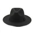 thumbnail image 2 of La fotografía callejera imita sombreros de jazz retro de lana, sombreros de fieltro para hombres y mujeres, completamente equipados con sombreros para el sol., 2 of 6