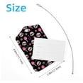 thumbnail image 4 of Square 2Pack PU Leather Skull Cruise Luggage Tag with Privacy Cover and Stainless Steel Ring - Suitable for Travel Handbags Backpacks Luggage Tags, 4 of 6