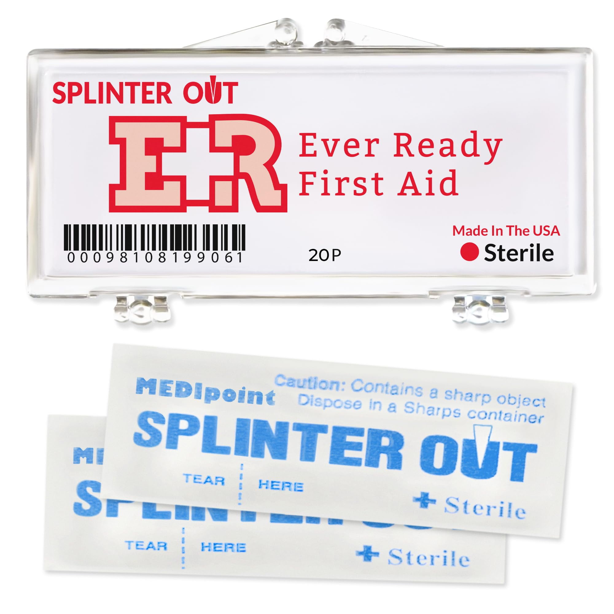 Ever Ready First Aid Splinter Out Splinter Remover, 20 Count