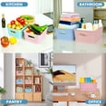 thumbnail image 5 of PinkSheep 6 Pack Plastic Storage Baskets Small Organizer Basket Bins Blue & Green & Pink, 5 of 9