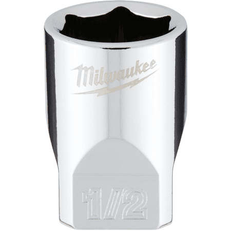 UPC: 0045242565276 | Milwaukee-45-34-9009 1/4 in. Drive 1/2 in. SAE 6-Point Socket