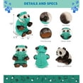 thumbnail image 3 of DolliBu Squat Panda  Doctor Plush Toy - Super Soft Panda Doctor Stuffed Animal Dress Up with Cute Scrub Uniform and Cap Outfit - Fluffy Doctor Toy Plush Gift - 7 Inches, 3 of 7