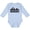 AE-Light Blue, variant on Inktastic Milwaukee Skyline Grunge Boys or Girls Long Sleeve Baby Bodysuit