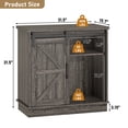 thumbnail image 2 of Blotout Farmhouse 40-50 Gallon Fish Tank Stand with Power Outlet, 41.7"Aquarium Stand with Storage/Sliding Barn Door, Heavy Duty Tank Stand for 2 Fish Tank/Reptile Terrarium, 1000lbs Capacity,Gray, 2 of 9