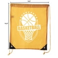 thumbnail image 2 of Mato & Hash Basketball Drawstring Bags with 3,6, and 10 pack bulk options, 2 of 4
