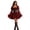 wei163-Red-Womens Dress, variant on IWRICH Womens Victorian Renaissance Dress off Shoulder Long Sleeve Corst Boho Shirt Blousedress