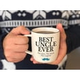 thumbnail image 3 of Triple Gifffted Best Uncle Ever Coffee Mug Gifts Ideas for Christmas, Fathers Day, Valentines, Birthday, Funny Present From Niece or Nephew, Ceramic Cup 380ml, 3 of 9