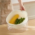 thumbnail image 2 of Double Layer Kitchen Colander, 2-in-1 Vegetable Fruit Washing Basket, BPA-Free Plastic Strainer Bowl, Detachable Drain Basket with Handles, Food Colander, Multifunctional Kitchen Drain Bowl, 2 of 6
