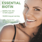 Life-Flo Biotin Drops 10,000 mcg with Vitamin D3 | Liquid Supplement for Healthy Hair, Skin & Nails | 2oz, 60 Servings