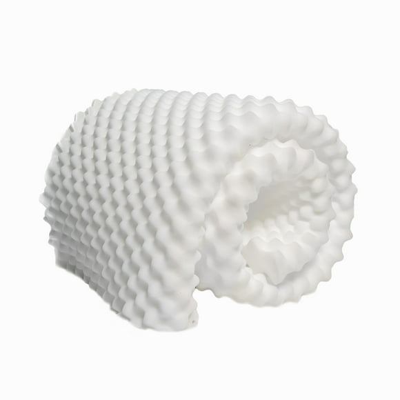 Colchoneta Blanca Memory Foam Ondas de Masaje Queen Size 190 x 150 x 3 cm