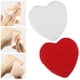 thumbnail image 5 of 4 piezas de polvos sueltos Puff Face Soft Heart Shape Puff Blender Herramienta de maquillaje de belleza Short Plush Red and White, 5 of 6