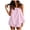 Pink-Solid Color, variant on JFOPQVSM Women 2 Piece Matching Sets Striped Tube Top Shorts Sets Summer Polka Dot Vacation Outfits Casual Short Set with Pockets,Lightweight