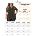 thumbnail image 5 of Agnes Orinda Plus Size Tops for Women Glitter Sequin Cold Shoulder Short Sleeve Party Basic Blouses Tee Tops 2X Gold, 5 of 5