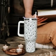 thumbnail image 2 of Halloween Ghost 40 Oz Tumbler With Handle and Straw, Stainless Steel Double Walled Vacuum Insulated Cup, Spooky Holiday Gifts for Women Men, 2 of 6