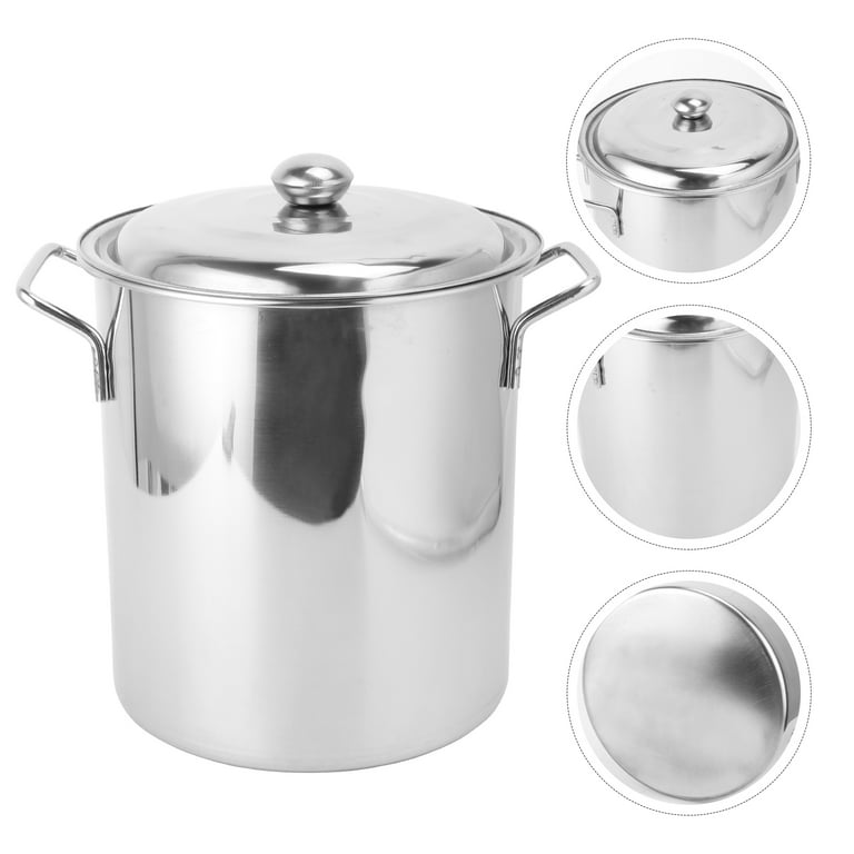 Vesteel 3 Quart Stock Pot, Stainless Steel Metal Pasta Soup Pot