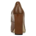 thumbnail image 2 of YDN Women Classic Tassel Square Closed Toe Penny Loafers Block High Heel Slip On Pumps Work Office Outfit Casual Shoes Size 5 Brown, 2 of 4